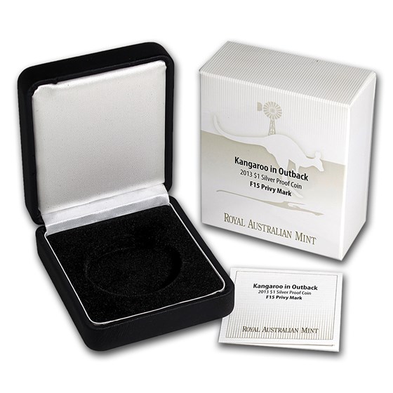 OGP Box & COA - 2013 RAM Silver Proof Kangaroo Coin F15 Privy OGP Box & COA - 2013 RAM Silver Proof Kangaroo Coin F15 Privy